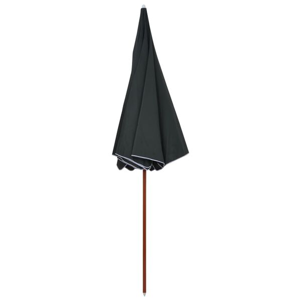 vidaXL Garden Parasol with Steel Pole 300 cm Anthracite