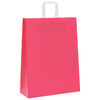 vidaXL Paper Bags 50 pcs with Handles Pink 32x12x42 cm