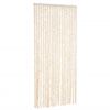 vidaXL Fly Curtain Beige and White 90x200 cm Chenille