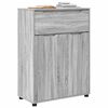 vidaXL Bathroom Cabinet with Drawer Grey Sonoma 72.5 x 36.5 x 100 cm