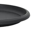vidaXL Round Flower Tray 6 pcs Black &Oslash; 27 x 2.5 cm Plastic