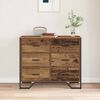 vidaXL Chest of Drawers with Drawer 2 pcs Old Wood 91 x 35.5 x 74.5 cm