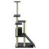 vidaXL Cat Tree with Sisal Scratching Posts Dark Grey 155 cm