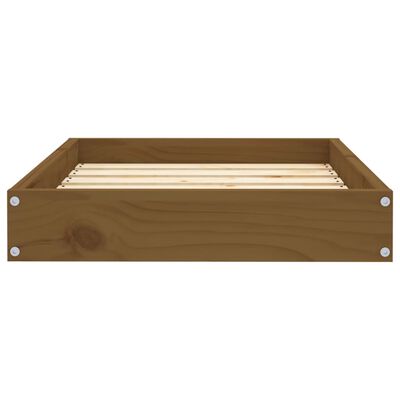vidaXL Dog Bed Honey Brown 61.5x49x9 cm Solid Wood Pine