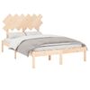 vidaXL Bed Frame without Mattress 120x190 cm Small Double Solid Wood