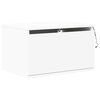 vidaXL Wall-mounted Bedside Cabinet with LED Lights White