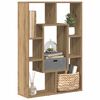vidaXL Bookcase Artisian Oak 63x20x90 cm Engineered Wood