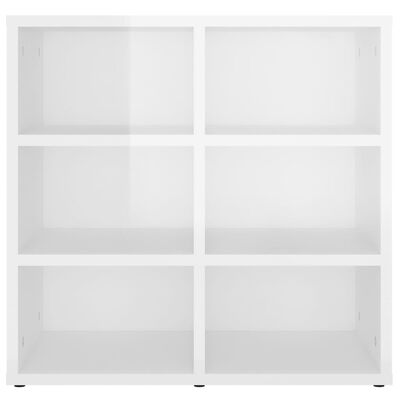 vidaXL Shoe Cabinet High Gloss White 52.5x30x50 cm
