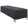 vidaXL Loungers Cover Plain Black 74 x 210 x 40 cm Fabric
