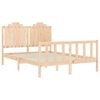 vidaXL Bed Frame without Mattress Double Solid Wood Pine
