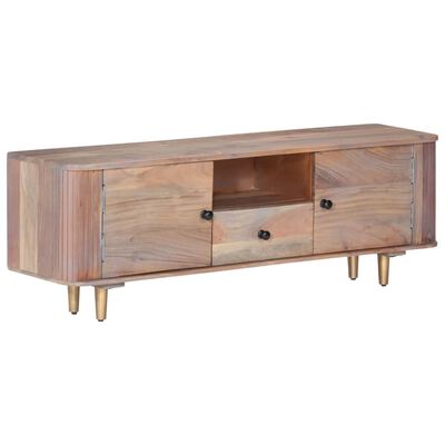vidaXL TV Cabinet 118x30x40 cm Solid Acacia Wood