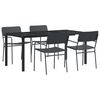 vidaXL Outdoor Furniture Set 5 pcs Anthracite Steel