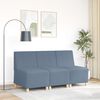 vidaXL Modular Sofa Unit Armless Blue 55 x 74 x 82 cm Corduroy Fabric