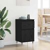 vidaXL Sideboard Black Oak 40 x 35 x 70 cm Engineered Wood and Iron