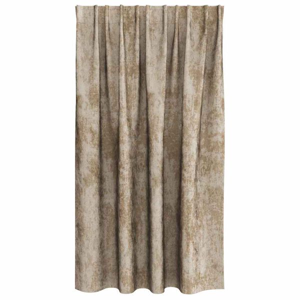 vidaXL Velvet Curtains 2 pcs Champagne 140 x 140 cm Velvet