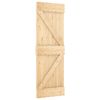 vidaXL Sliding Door NARVIK Natural and Black 70 x 210 cm (152.5 cm)