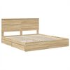 vidaXL Storage Bed with Drawer Sonoma Oak 180 x 200 cm Engineered Wood