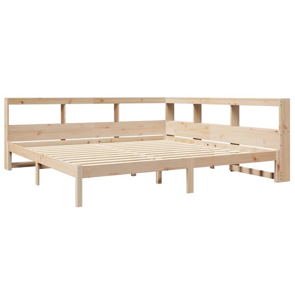 vidaXL Bookcase Bed without Mattress 200x200 cm Solid Wood Pine