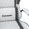 vidaXL Gaming Chair White and Black Faux Leather