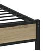 vidaXL Bed Frame without Mattress Sonoma Oak 90x190 cm Single Engineered Wood
