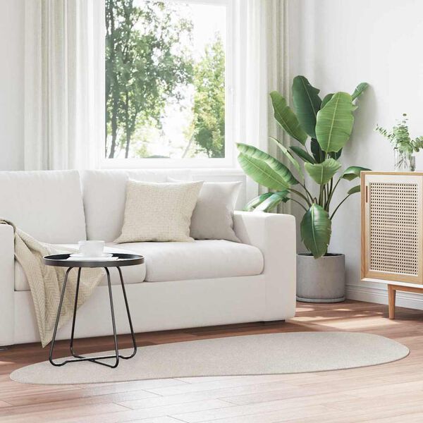 vidaXL Carpet Folding HUARTE Sand 100 x 200 cm Polyester