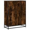 vidaXL Book Cabinet Smoked Oak 80.5x35x107.5 cm Engineered Wood