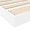 vidaXL Floor Bed Frame White 80 x 200 cm Engineered Wood