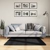 vidaXL Shaggy Rug PAMPLONA High Pile Modern Black 120x120 cm