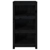vidaXL Book Cabinet Black 50x35x97 cm Solid Wood Pine