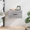 vidaXL Wall-mounted Bedside Cabinet Grey Sonoma 35x35x20 cm