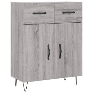 vidaXL Sideboard Grey Sonoma 69.5x34x90 cm Engineered Wood
