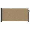 vidaXL Retractable Side Awning Taupe 100x500 cm