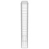 vidaXL Gabion Wall with Covers Galvanised Steel 100x20x150 cm