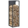 vidaXL Firewood Rack Anthracite 25x25x80 cm Cold-rolled steel