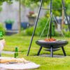 RedFire Garden Barbecue with Tripod and Fire Bowl 50 cm Black