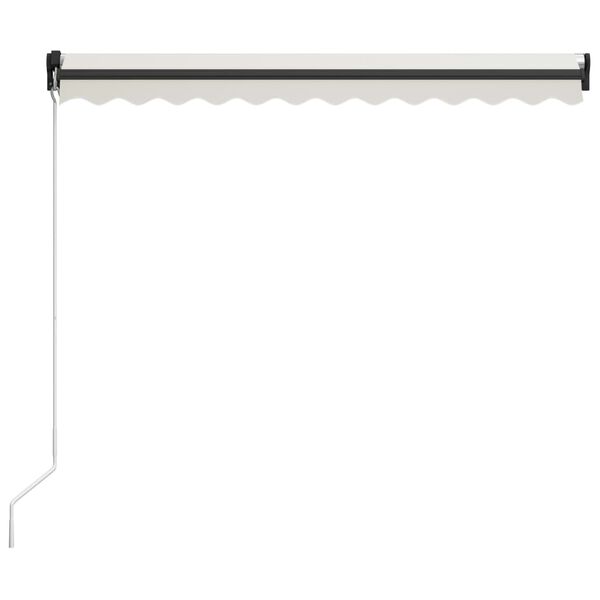 vidaXL Manual Retractable Awning 300x250 cm Cream