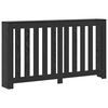 vidaXL Radiator Cover Black Oak 149 x 20 x 82 cm Engineered Wood