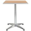 vidaXL Table Silver Aluminum and Plastic