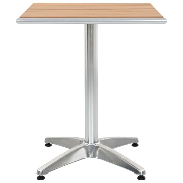 vidaXL Table Silver Aluminum and Plastic