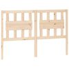 vidaXL Bed Headboard | Pine | Solid pine wood | 125.5 cm x 4 cm x 100 cm