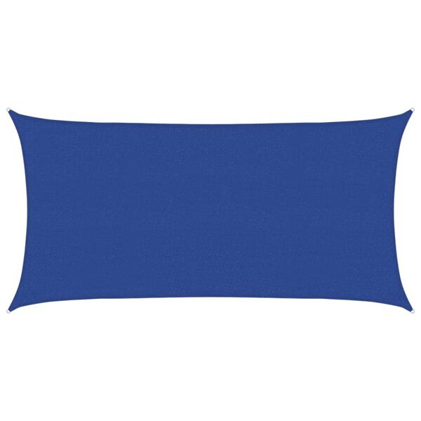 vidaXL Sunshade Sail 160 g/m&sup2; Blue 2x3.5 m HDPE