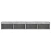 vidaXL TV Cabinets with LED Lights 2 pcs Concrete Grey 100x30x30 cm