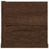 vidaXL CD Wall Shelf Brown Oak 100x18x18 cm Engineered Wood