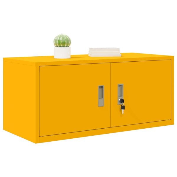vidaXL Storage Cabinet with Storage Mustard Yellow 90 x 40 x 40 cm