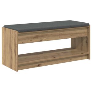 vidaXL Hall Bench Artisan Oak 103 x 38 x 45 cm