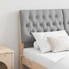 vidaXL Upholstered Headboard Light Grey 140 cm Solid Pine Wood