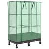 vidaXL Garden Planter with Greenhouse Cover&Wheels 2 pcs Brown PP