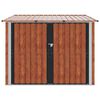 vidaXL Bike Shed 3 pcs Brown 215 x 206 x 157 cm Metal
