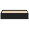 vidaXL Bed Frame without Mattress Black Oak 150x200 cm Engineered Wood
