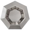 vidaXL Planter 2 pcs Silver 75 x 75 x 60 cm Stainless Steel